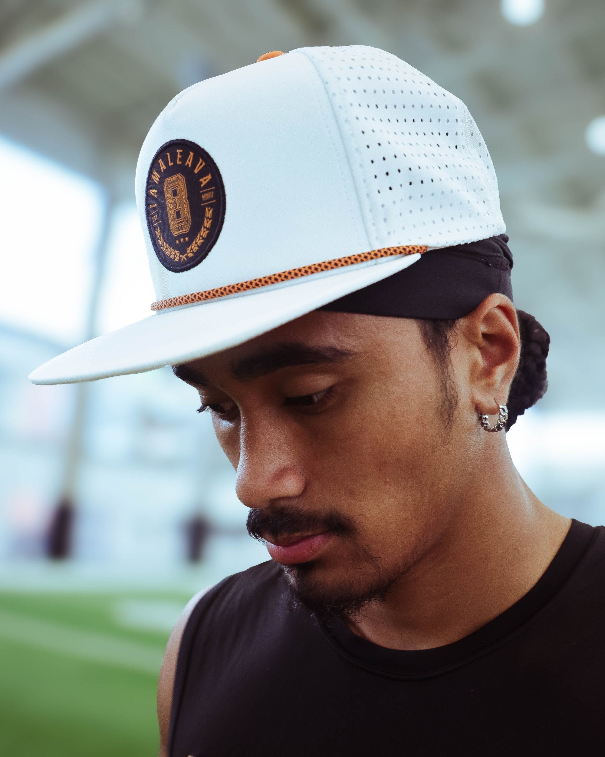 NI8 Athletic Snapback- White