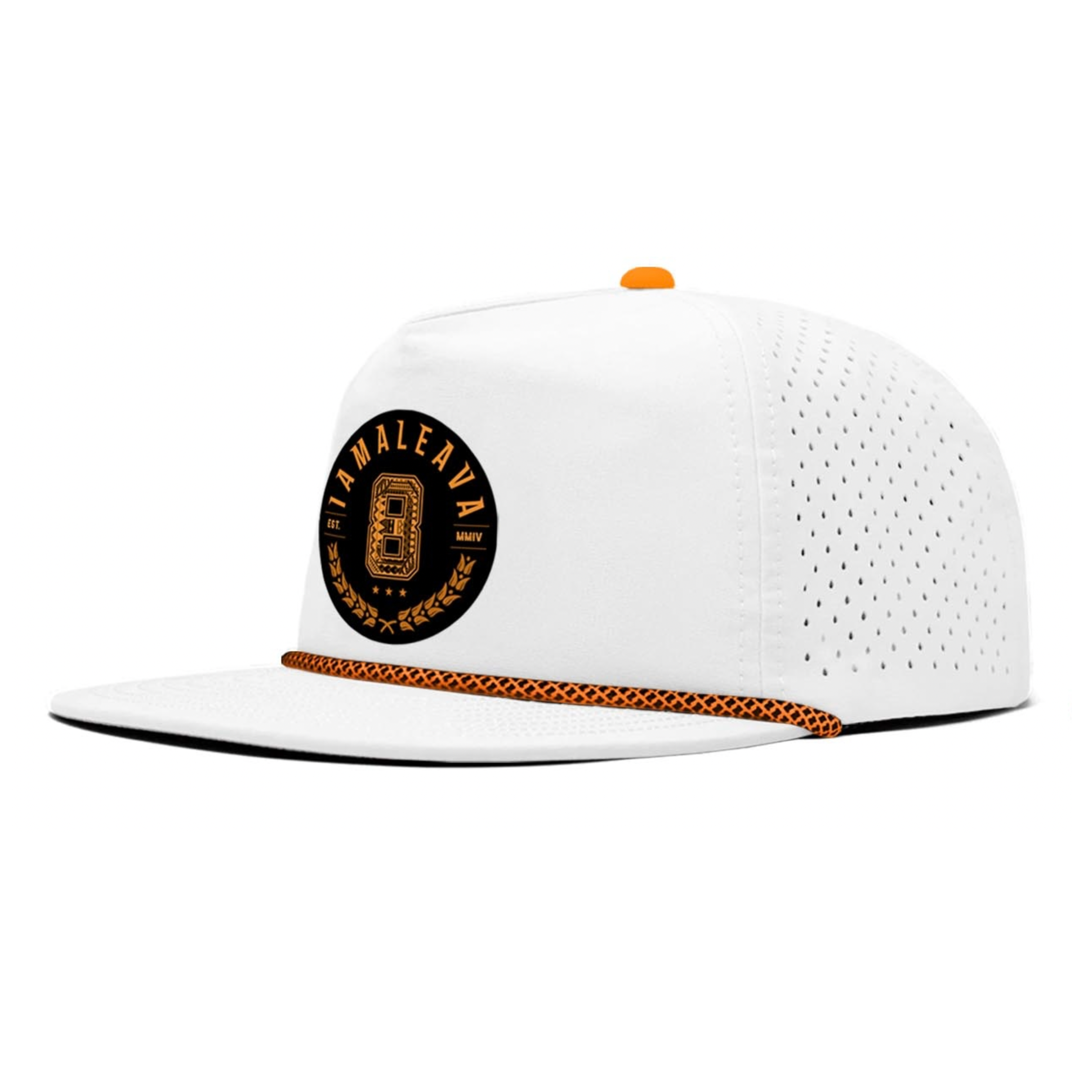 NI8 Athletic Snapback- White